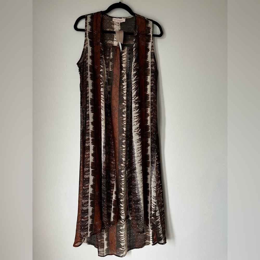 Philosophy Sleeveless Kimono Size:S/M
